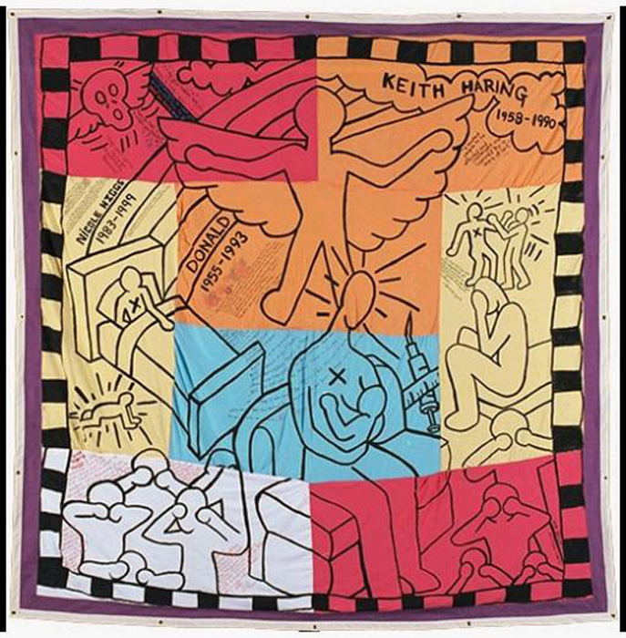 Block 05519 is made up of eight separate panels and is devoted solely to Keith Haring.