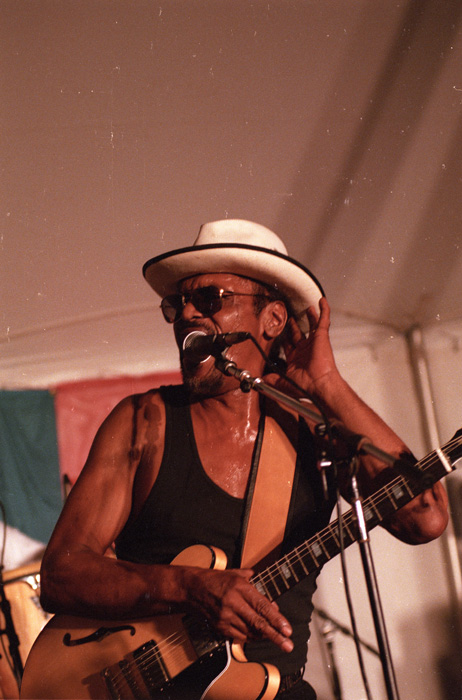 Chuck Brown performing at the 2000 Folklife Festival.