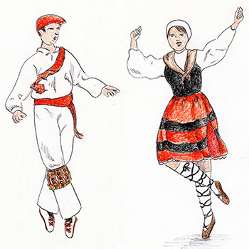 A Basque Dancer from Head to Toe